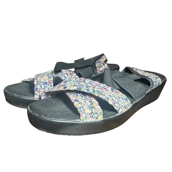 Bernie Mev Lisa splash Strappy Woven Sandals Lightweight Comfort EU 38 US 7.5-8 - Picture 5 of 10